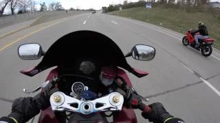 2005 ZX10r vs Corvettes [upl. by Ailegna]