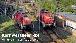 Rangierverkehr am und um den Ablaufberg im Rbf Kornwestheim train zug railway kornwestheim [upl. by Beker]