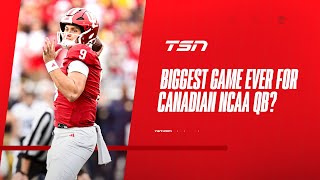 Is Saturdays IndianaOhio State game the biggest ever for a Canadian QB in NCAA [upl. by Star]