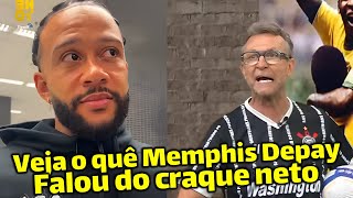 Veja o quê memphys depay falou do craque neto [upl. by Pitarys312]