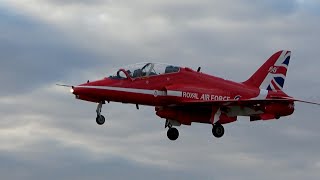 RAF Red Arrows Return Home After Successful Tour of Canada [upl. by Wonacott]