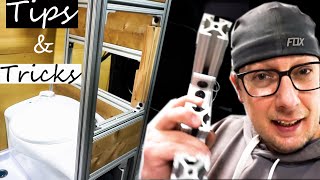 TIPS to Build a Van with 8020 Aluminum Framing  FOUR SEASON VAN LIFE  EP41 [upl. by Enylhsa949]