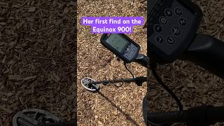 Her first find on the Equinox 900 metaldetecting treasuredetecting equinox900 [upl. by Akiem]