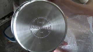 Unboxing Cleaning Farberware Classic Series Saucepan [upl. by Renaldo813]