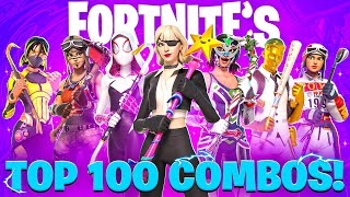 100 TRYHARD Skin Combos In Fortnite [upl. by Harleigh]