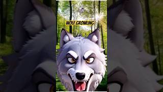 Angry Wolf Growling shorts  🐺Wolf Sounds [upl. by Cahra297]