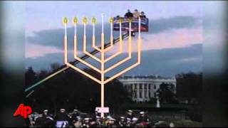 Raw Video Lighting of the National Menorah [upl. by Yrrehs536]