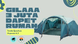 Unboxing dan Review Tenda Muat Banyak Orang quotQuechua Arpenaz 63quot  KITRI 1 arpenaz63 [upl. by Edialeda361]