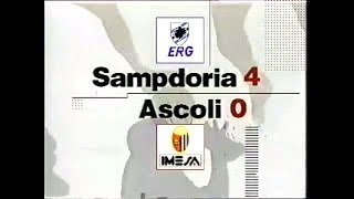 199192 5a  29091991 SampdoriaAscoli 40 LombardoVialli 2 1 RRMancini Servizio DSRai1 [upl. by Mars467]