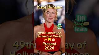 Kate Winslets 49th Birthday  Then and Now antesedepois beforeandafter katewinslet titanic [upl. by Ailana]