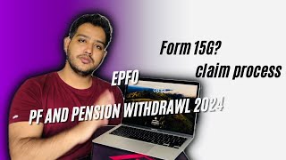 EPF withdrawal process 2024  PF online claim  form 15G required   how to fill online PF Form [upl. by Ainyt]