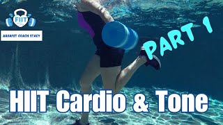 Pool Exercises to loose weight  Water Workout to Cardio amp Tone  HIIT 2 Buoys  ALL levels Part 1 [upl. by Sillyhp]