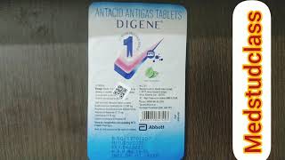 Digene tablet antacid anti gas tablet pori jankari [upl. by Senoj]