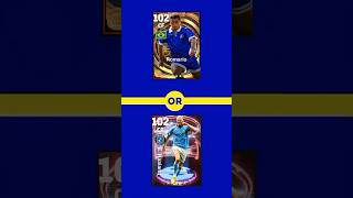 What do you choose 🤔 efootball efootballmobile efootball2024 9algamesplayefootball [upl. by Eahsram]