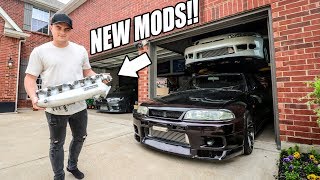 R33 SKYLINE GETS SOME POWER MODS [upl. by Hodge477]