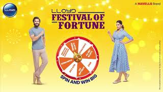 Celebrate Diwali with Lloyd Festival of Fortune  Spin amp Win Big [upl. by Ilil]