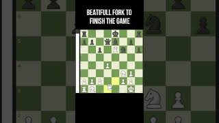 beatifull fork chess game end chess shorts chessmemes [upl. by Einttirb]