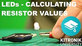 LED resistor value calculation explained Ohms Law [upl. by Marline]