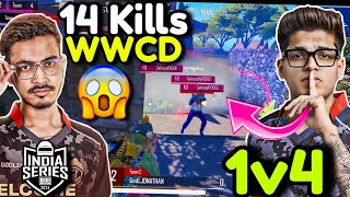 JONATHAN 1v4👑 • GODL 14 Kills WWCD🔥🇮🇳  BGIS Scrims✅ [upl. by Ilrak]