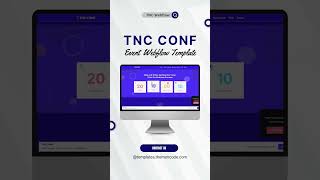 TNC Conf  Event Webflow Template [upl. by Naashar917]