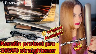 Best Remington hair straightener  keratin protect pro s8590 straightener  honest review [upl. by Yoccm]