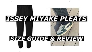 Homme Plisse Issey Miyake Pleated Trouser  Size Guide amp Review [upl. by Miche]