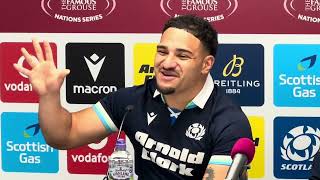 Sione Tuipulotu on Darcy Graham first game as Scotland captain and Fiji win [upl. by Jeremiah]