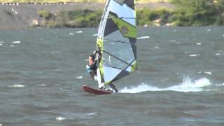 Windsurfing jibe ダック ジャイブ NOVE吉岡 [upl. by Meehan]