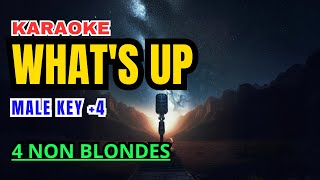 4 Non Blondies Whats Up Karaoke Male Key [upl. by Gnap889]