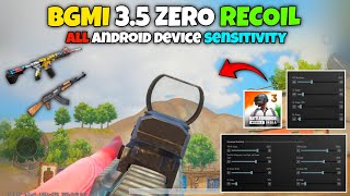 Bgmi 35 Update Best Sensitivity Settings For All Android Device  Bgmi Sensitivity Code [upl. by Acsirp965]