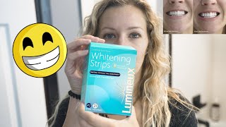 Lumineux Teeth Whitening Strips Review  NON SENSITIVE Teeth Whitening [upl. by Melmon247]