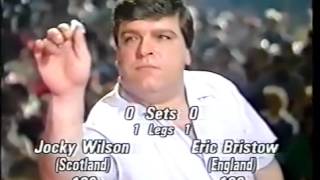 Darts World Championship 1989 Final Bristow vs Wilson [upl. by Eardnaed]