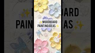 MoodBoard Painting Ideas Aesthetic Outlet shorts kpop painting viral aesthetic [upl. by Hong535]