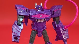 Transformers Cyberverse Spark Armor Shockwave and Satellite Figure Review [upl. by Lavern]