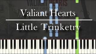 Little Trinketry  Valiant Hearts Main Theme  Piano Cover  Free Sheet Music [upl. by Kathe]