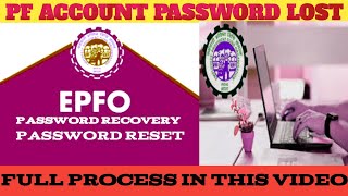 HOW TO RESET EPFO PASSWORD ।। PF ACCOUNT pf account password [upl. by Annawot]