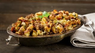 Recipe Traditional Sausage Stuffing [upl. by Nahtnamas]