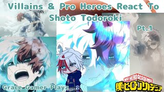 Villains amp Pro Heroes React To Shoto Todoroki Angst  Grace gamer playz  My Hero Academia [upl. by Sonny]