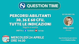 Percorsi abilitanti 30 36 e 60 CFU tutte le indicazioni Regole e novità [upl. by Annasus]