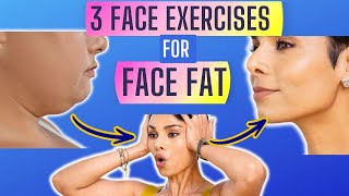 3 FACE EXERCISES for FACE FAT 3 minutes to Sculpt CHEEKS and JAW [upl. by Yretsym134]