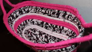 How to make a Fabric BasketBowl [upl. by Dremann]