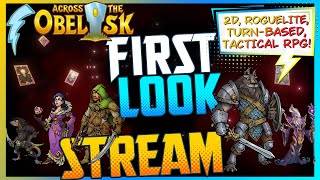 Fantasy 2D Deckbuilding Roguelite RPG『1st Look Stream』 Across the Obelisk [upl. by Stanfill15]