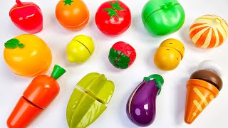 Oddly Satisfying VideoHow to Cutting New Wooden Fruits and Vegetables ASMR  Cutting Plastic fruits [upl. by Freeborn]