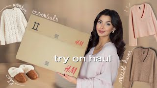 TRY ON HAUL  HampM Winter Essentials  Lisa Ngo [upl. by Seaton668]