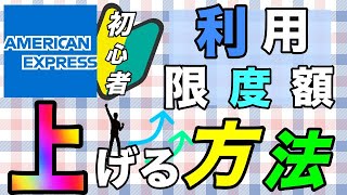 【アメックス】quot初心者quot必見！利用限度額を上げる方法 [upl. by Nyleaj]