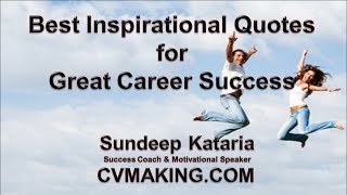 Best Inspirational Quotes for Great Career Success [upl. by Winograd]