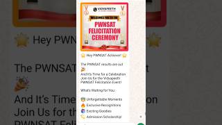 I got invitation for PWNSAT Felicitation Event 🥳🔥❤️ pwnsat pw [upl. by Iatnwahs990]