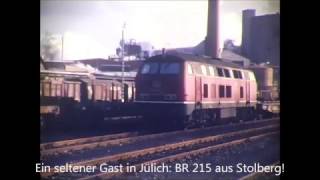 Güterzüge im Jülicher Land 1980er Jahre incl Ladestraßen Krauthausen  HuchemStammeln [upl. by Oba]