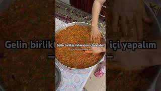 Lahmacun içi yapıyoruz 😁 keşfetbeniöneçıkar pratiktarifler reklam youtbeshorts yemektarifleri [upl. by Gnuh]