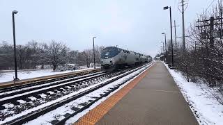 Amtrak’s California Zephyr Metra Belmont station 162024 [upl. by Stoops503]